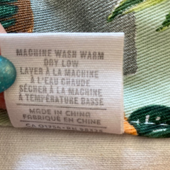 Floral Plant Print Apron 100% Cotton - Picture 6 of 7